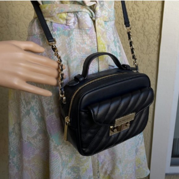 Michael Kors Small Rose Top Handle Leather Satchel - Picture 12 of 16